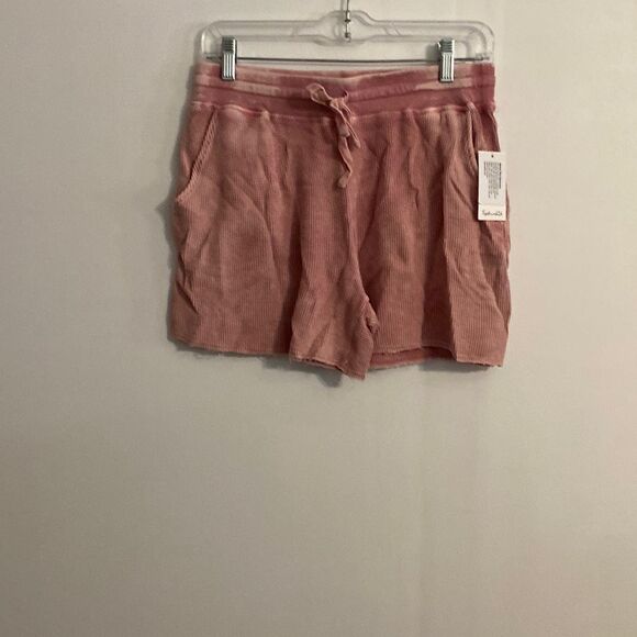 Splendid Mineral wash Rose pink thermal shorts, size S - Picture 1 of 3